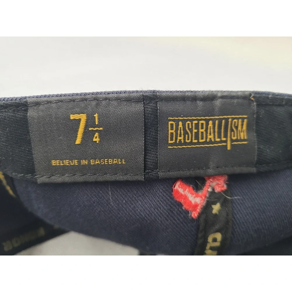 Baseballism Home Run Derby Dropping Bombs Fitted (Seems 7 3/8) Hat Cap Men Blue‎